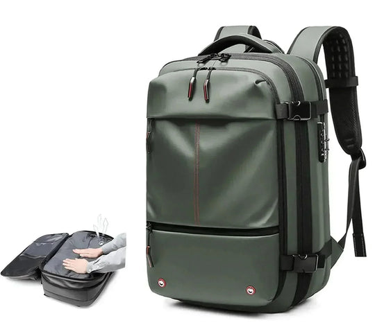 Unisex Laptop Rucksack Komprimierbar mit 17 Zoll Laptopfach für Reisen und Business 5