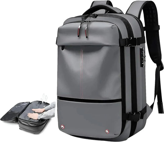 Unisex Laptop Rucksack Komprimierbar mit 17 Zoll Laptopfach für Reisen und Business 7