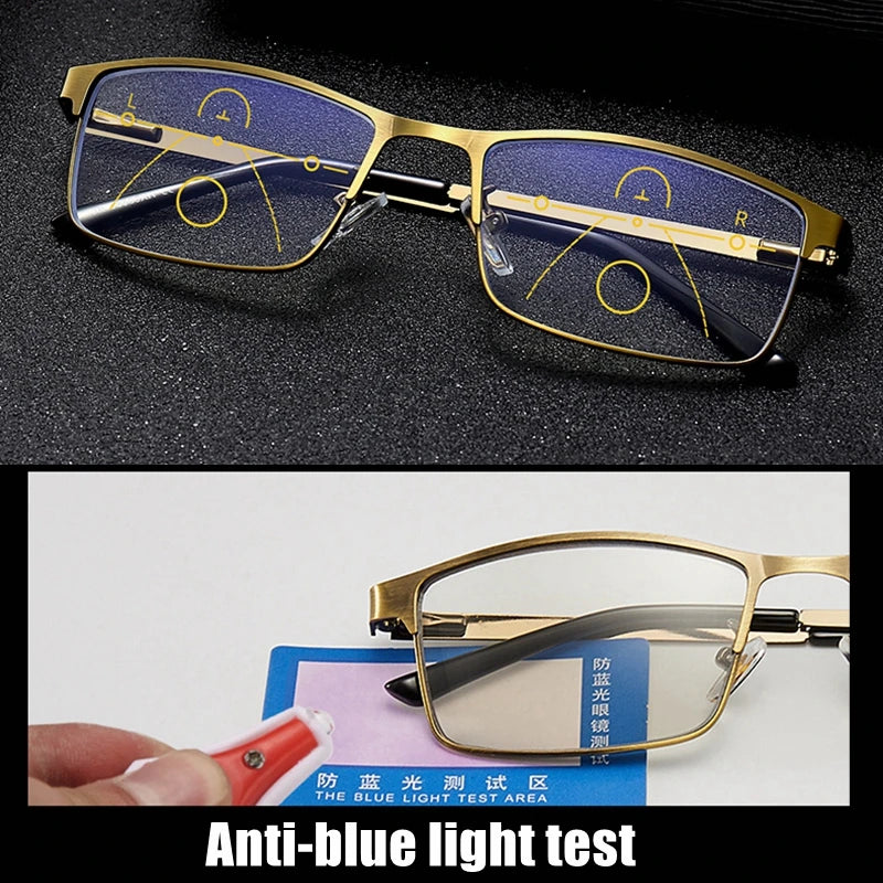 Unisex Lesebrille mit progressiven Gläsern 1