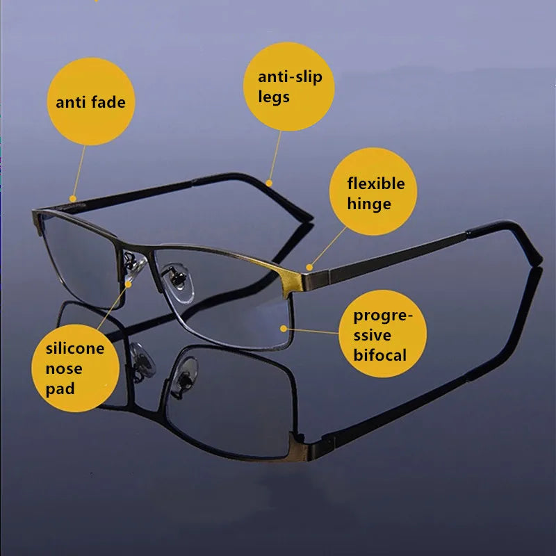 Unisex Lesebrille mit progressiven Gläsern 3