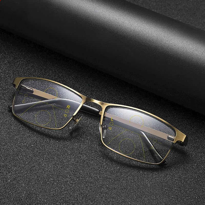 Unisex Lesebrille mit progressiven Gläsern 4