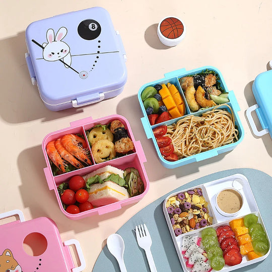 Unisex Lunchbox mit verspieltem Design und sicherem Verschluss 3