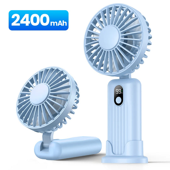 Unisex Mini-Handventilator Tragbar mit USB-Aufladung und 3 Geschwindigkeitsstufen 10