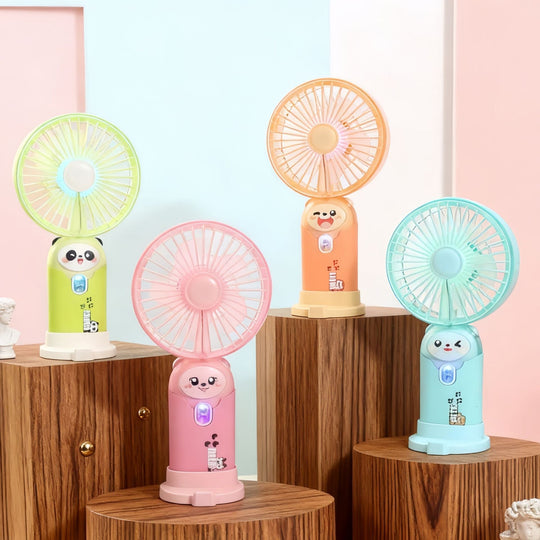 Unisex Mini-Handventilator mit klappbarem Ständer und leisem Motor 1