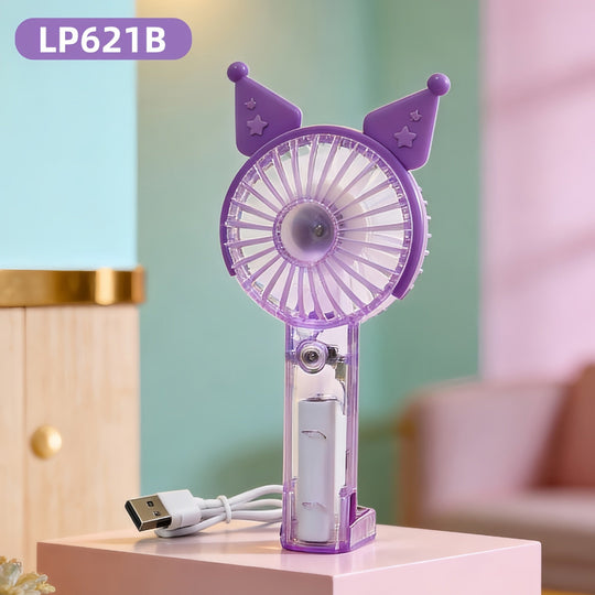Unisex Mini-Handventilator mit klappbarem Ständer und leisem Motor 10