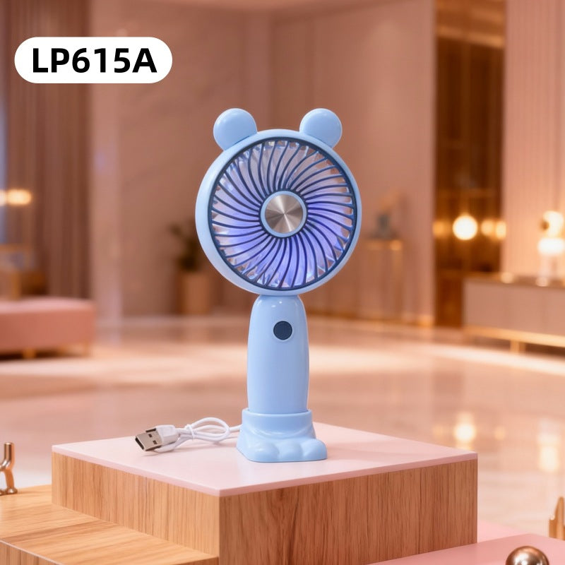 Unisex Mini-Handventilator mit klappbarem Ständer und leisem Motor 11