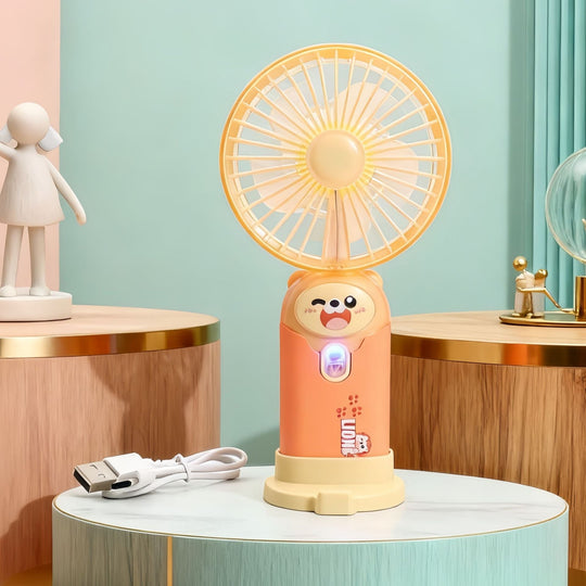 Unisex Mini-Handventilator mit klappbarem Ständer und leisem Motor 13
