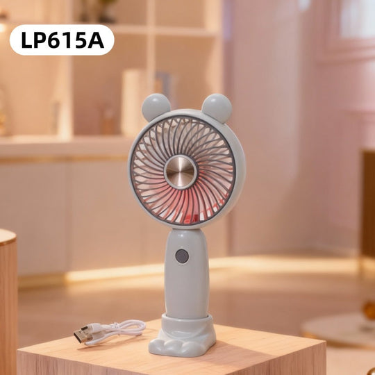 Unisex Mini-Handventilator mit klappbarem Ständer und leisem Motor 16