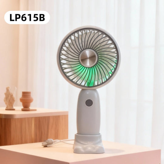Unisex Mini-Handventilator mit klappbarem Ständer und leisem Motor 19