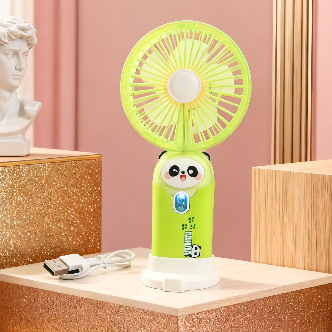 Unisex Mini-Handventilator mit klappbarem Ständer und leisem Motor 6