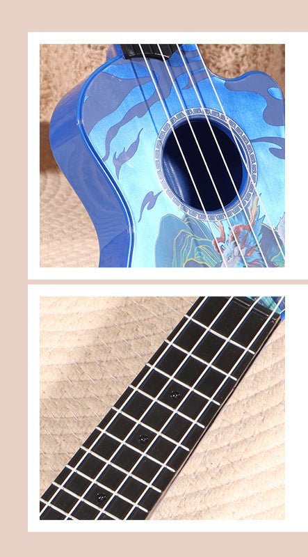 Unisex Mini Akustik-Ukulele Kompakt und Tragbar 3