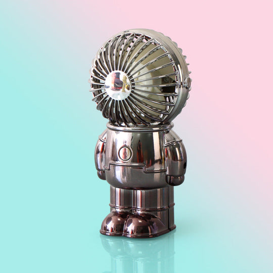 Unisex Mini Tischventilator Retro-Stil Kompakt Astronautenform 0