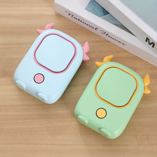 Unisex Mini USB-Ventilator Tragbar mit Kuh-Design 2