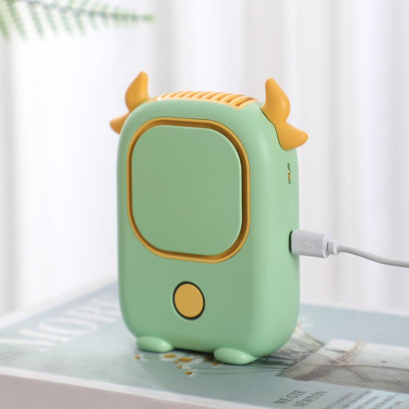 Unisex Mini USB-Ventilator Tragbar mit Kuh-Design 3
