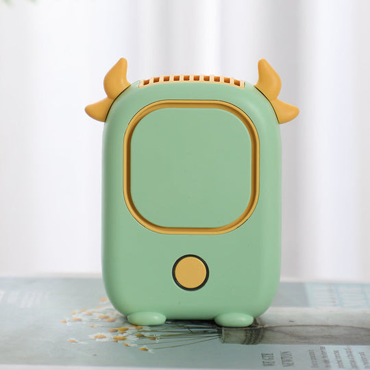 Unisex Mini USB-Ventilator Tragbar mit Kuh-Design 6