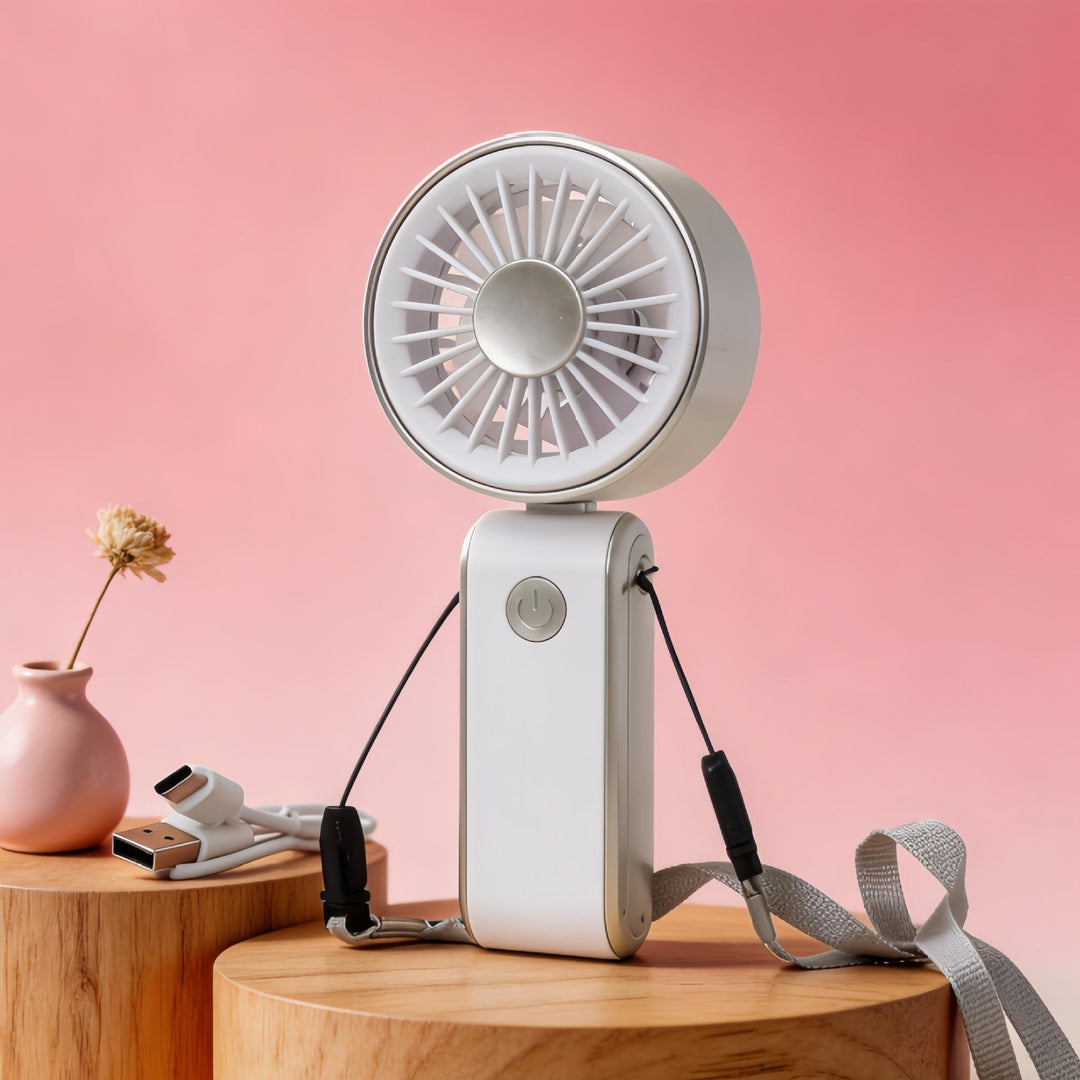 Unisex Mini Ventilator USB Tragbar Kompakt für Unterwegs 2