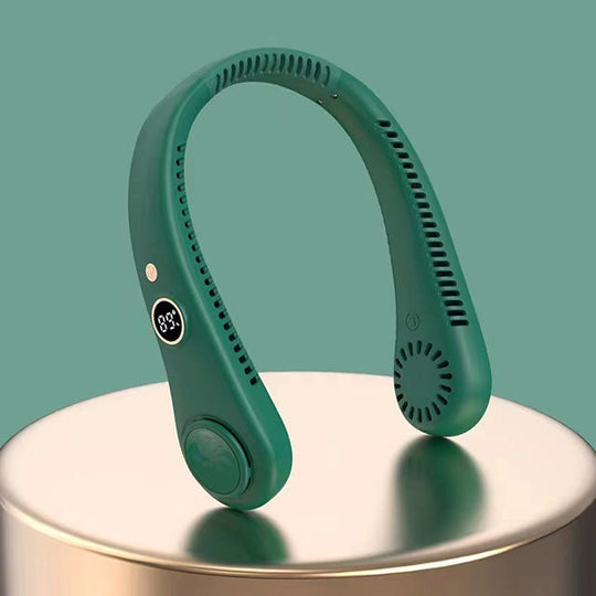 Unisex Nackenventilator Tragbar Flügellos mit 5 Geschwindigkeiten 10