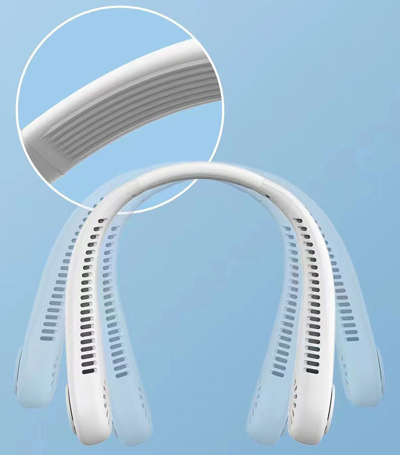 Unisex Nackenventilator Tragbar Flügellos mit 5 Geschwindigkeiten 6