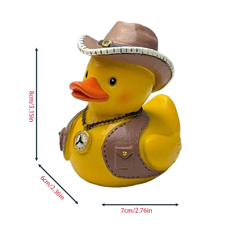 Unisex Quietscheente Cowboy-Stil Lustiges Design 0