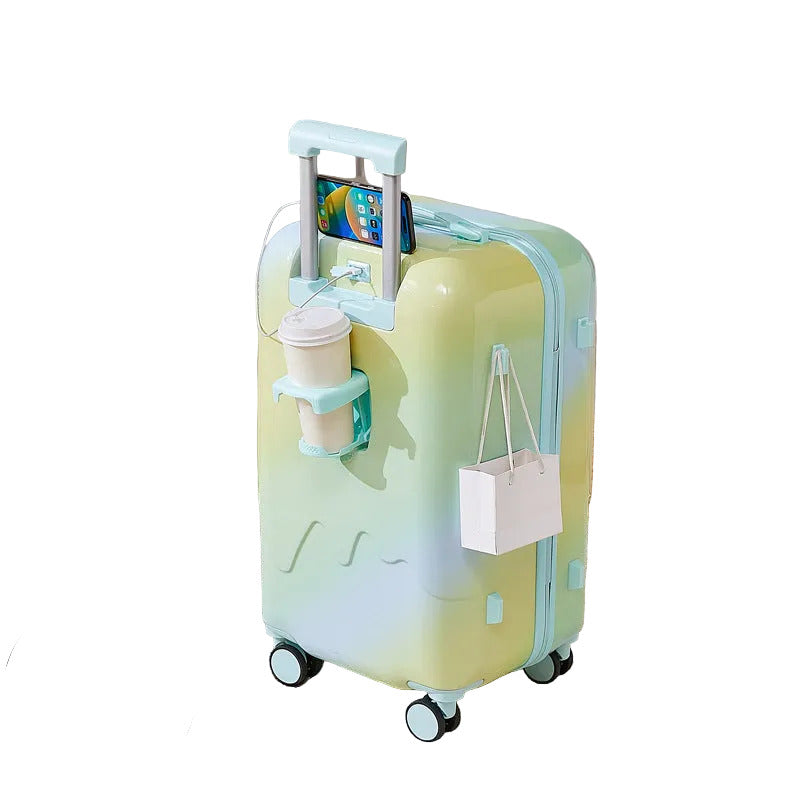 Unisex Reisekoffer mit Smart Storage und 360-Grad-Spinnerrädern 0