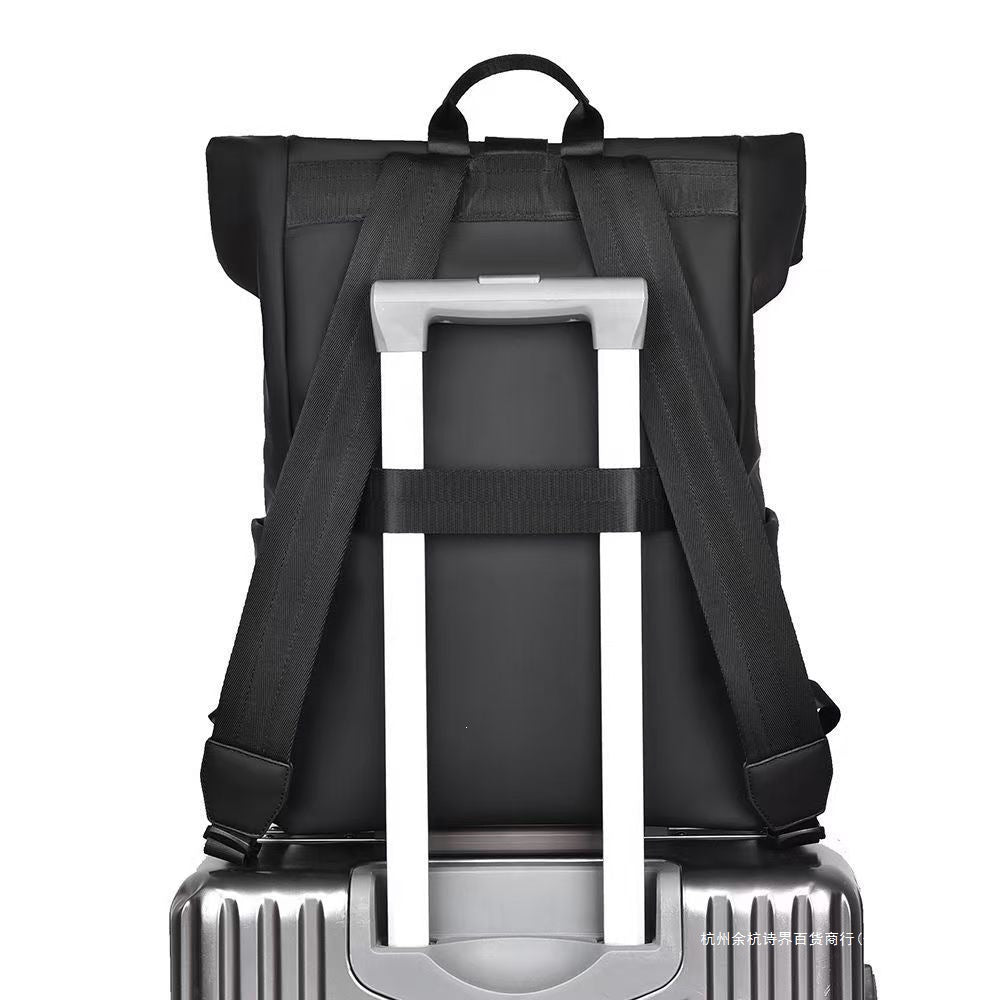 Unisex Rolltop Rucksack Urban mit vielseitigen Fächern 4