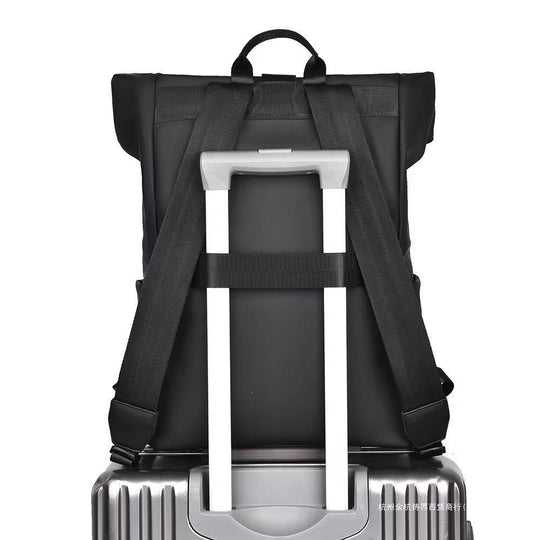 Unisex Rolltop Rucksack Urban mit vielseitigen Fächern 4