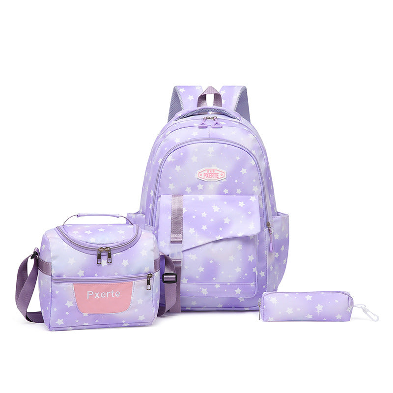 Unisex Rucksack-Set mit Sternmuster Funktional und Vielseitig 1