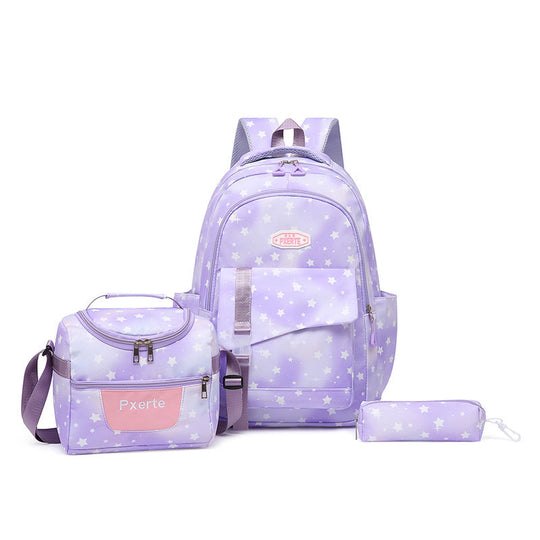 Unisex Rucksack-Set mit Sternmuster Funktional und Vielseitig 1