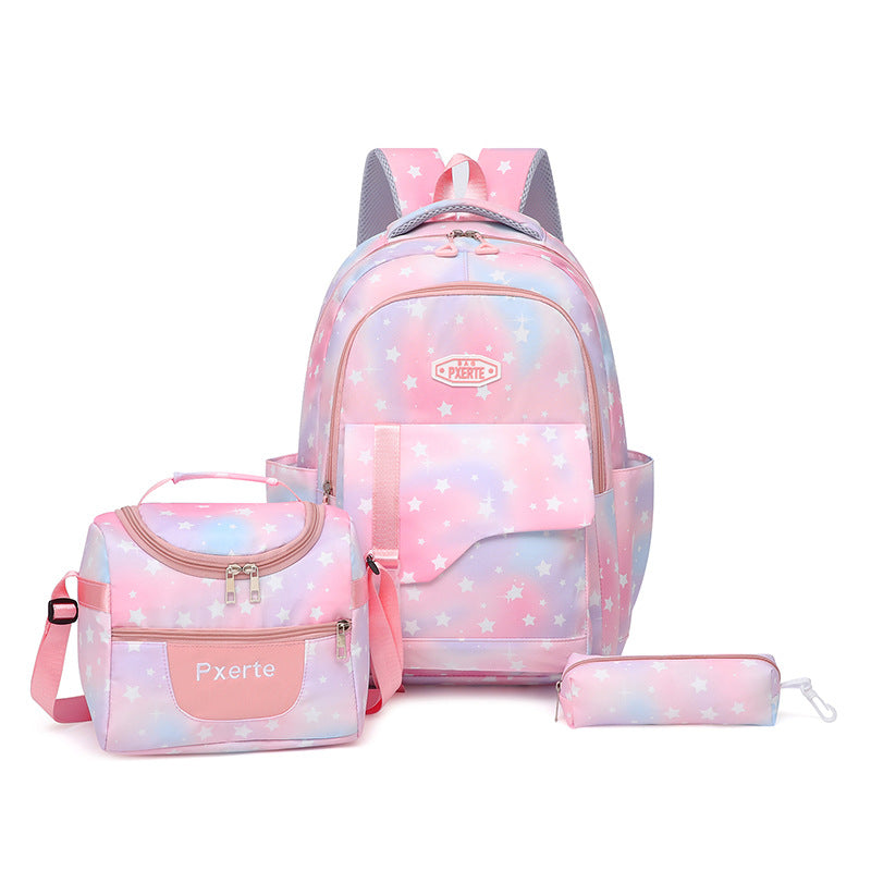 Unisex Rucksack-Set mit Sternmuster Funktional und Vielseitig 3