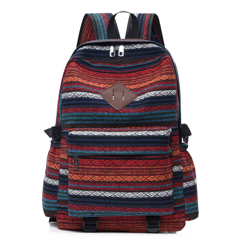 Unisex Rucksack Bohemian Stil Vielseitig für Schule und Freizeit 0