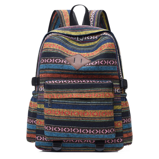 Unisex Rucksack Bohemian Stil Vielseitig für Schule und Freizeit 1
