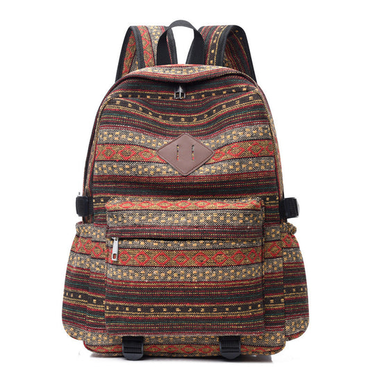 Unisex Rucksack Bohemian Stil Vielseitig für Schule und Freizeit 3