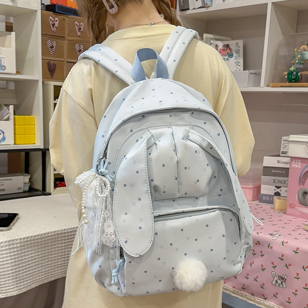 Unisex Rucksack mit Hasenmotiv Verspielt und Funktional 0
