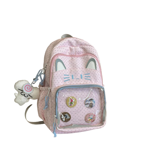 Unisex Rucksack mit Katzenmotiv Verspielt 0