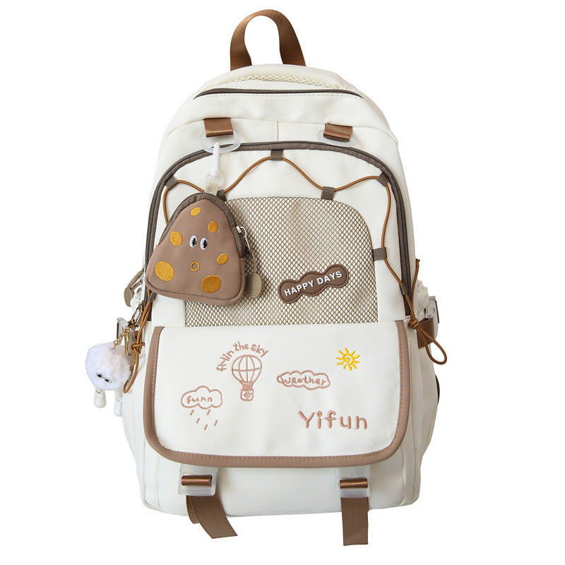 Unisex Rucksack mit verspielter Stickerei 2