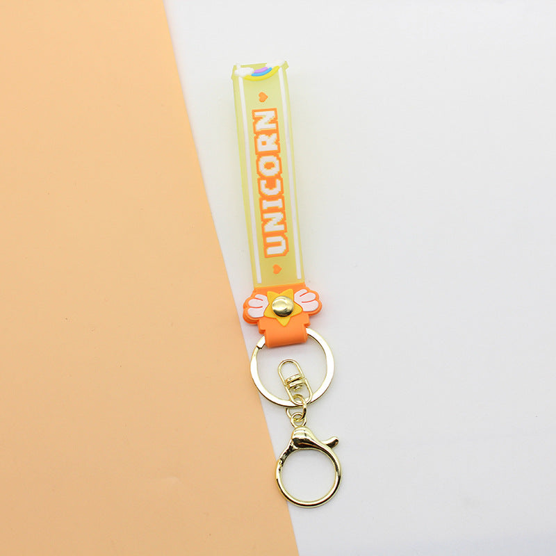 Unisex Schlüsselanhänger Einhorn Design Charm 10