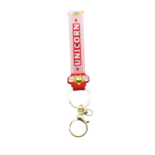 Unisex Schlüsselanhänger Einhorn Design Charm 5