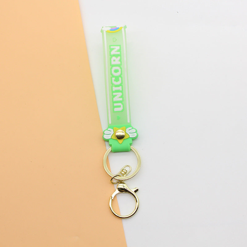 Unisex Schlüsselanhänger Einhorn Design Charm 7
