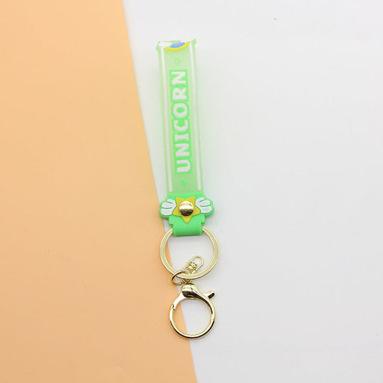 Unisex Schlüsselanhänger Einhorn Design Charm 7