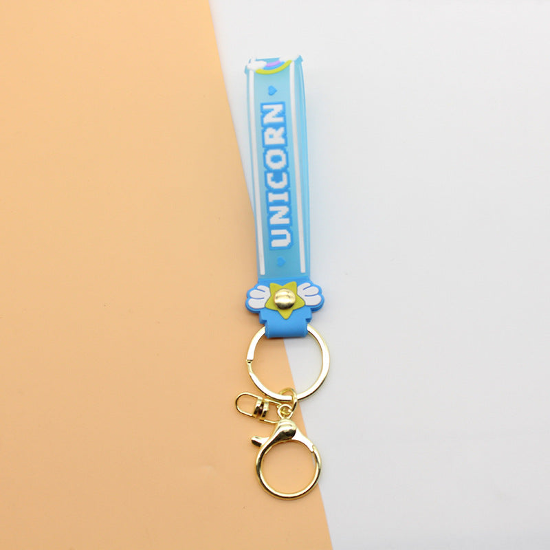 Unisex Schlüsselanhänger Einhorn Design Charm 9