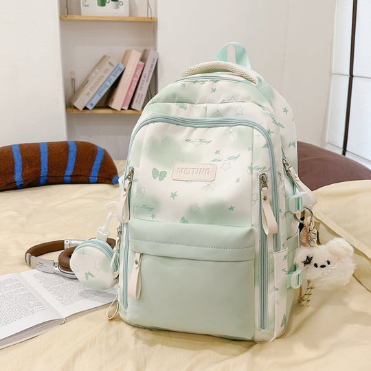 Unisex Schulrucksack mit verspieltem Muster 2