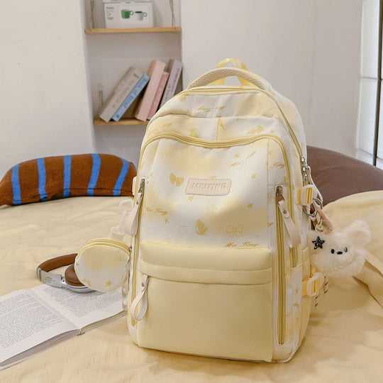 Unisex Schulrucksack mit verspieltem Muster 3