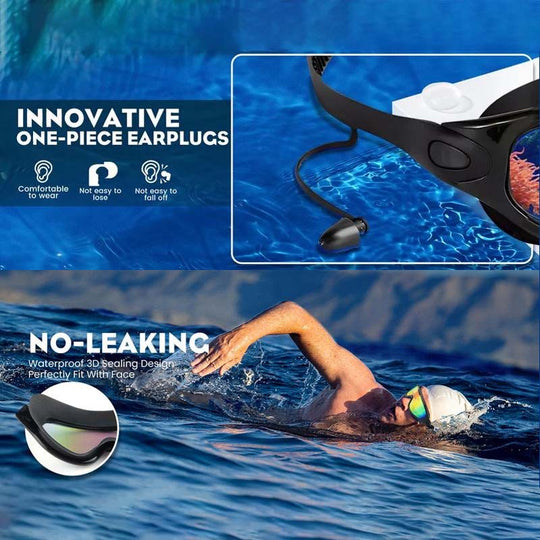Unisex Schwimmbrille mit Anti-Beschlag und Weitsicht 1