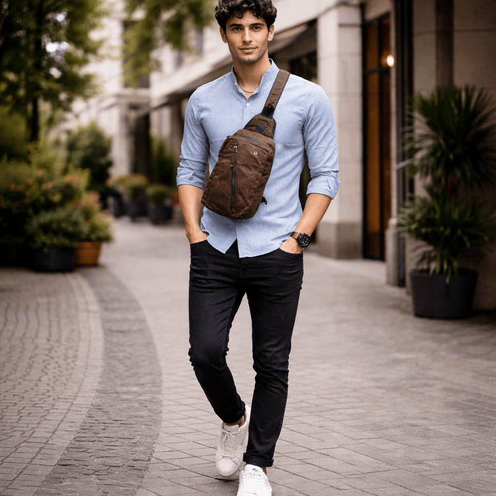 Unisex Sling-Rucksack Wasserabweisendes Design kompakt 3