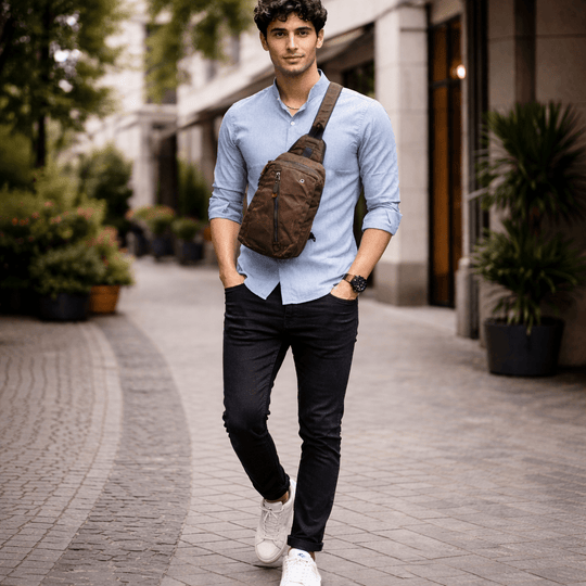 Unisex Sling-Rucksack Wasserabweisendes Design kompakt 3