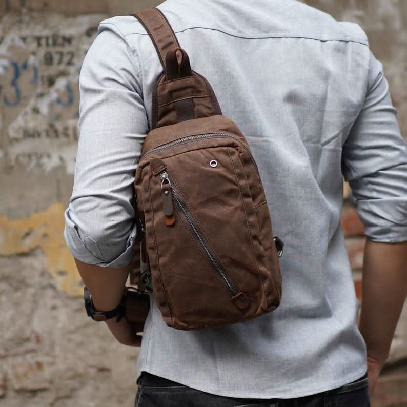 Unisex Sling-Rucksack Wasserabweisendes Design kompakt 4