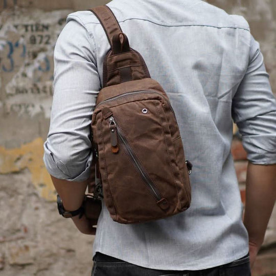 Unisex Sling-Rucksack Wasserabweisendes Design kompakt 4