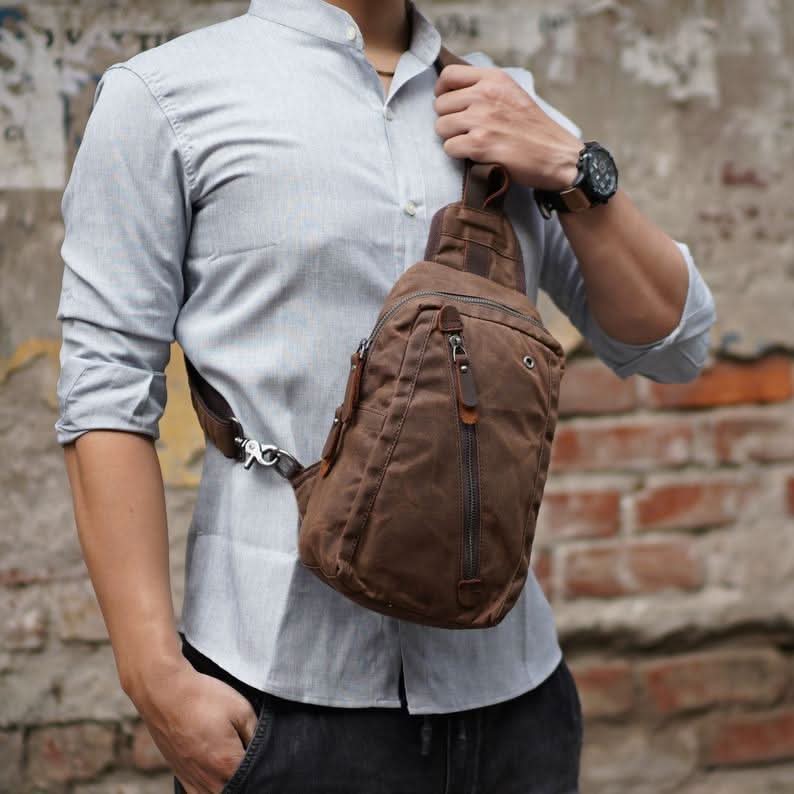 Unisex Sling-Rucksack Wasserabweisendes Design kompakt 5