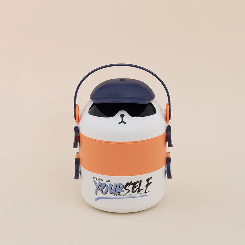 Unisex Speisebox mit Tiermotiv Mehrlagig 7