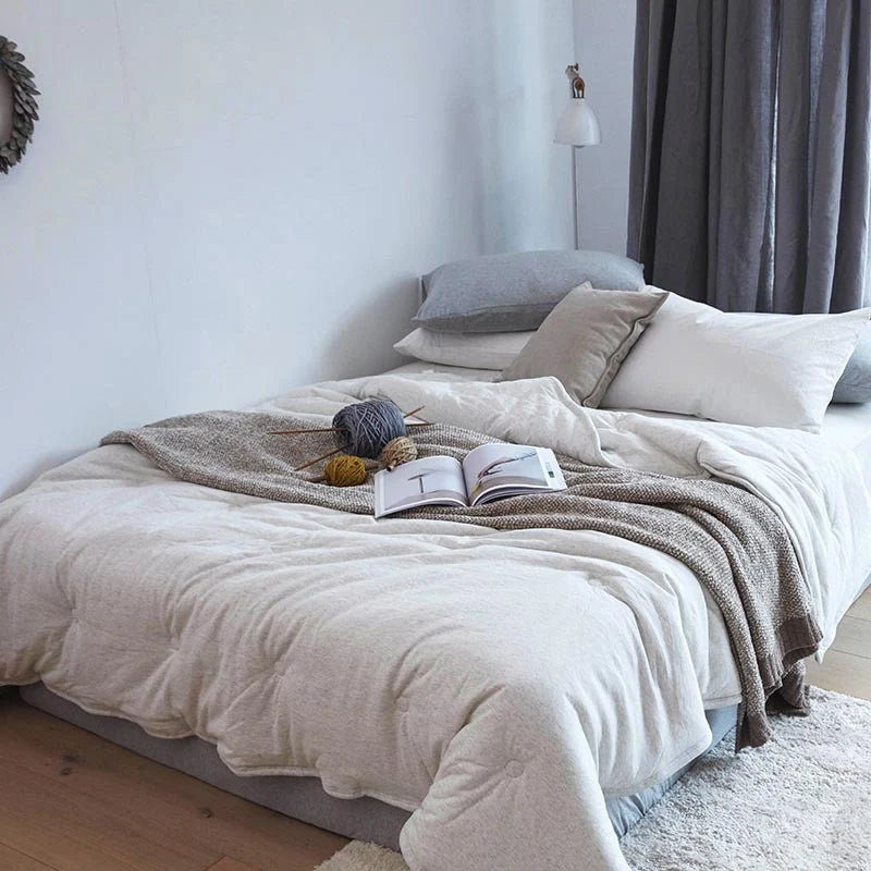 Unisex Steppdecke Wendbar mit Punktsteppung Komfortabel Ganzjährig 5